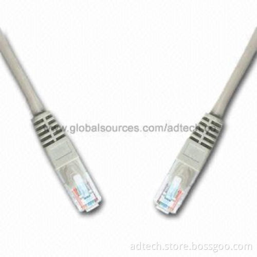 CAT5e Cable Assembly, Made of Standard Combustion-resistant PVC, Supports Quick Ethernet